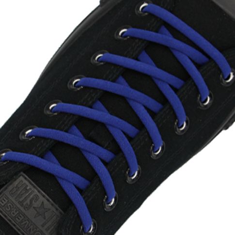 Oval Elastic No Tie Shoelaces - Royal Blue