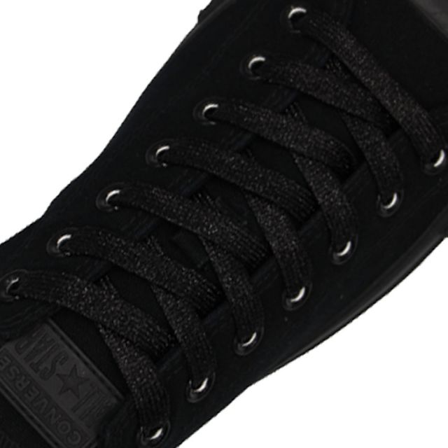Glitter Shoelace - Black 30cm Length 10mm Width