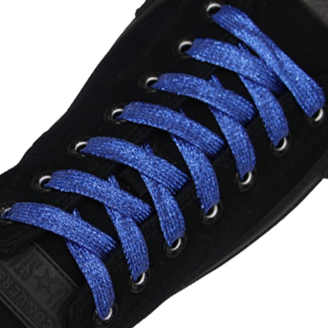 Glitter Shoelace - Blue 30cm Length 10mm Width