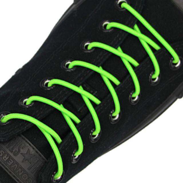 Neon Green Elastic Shoelace - 30cm Length 3mm Diameter