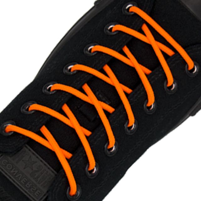 Fluro Orange Round Shoelace - 30cm Length 4mm Diameter