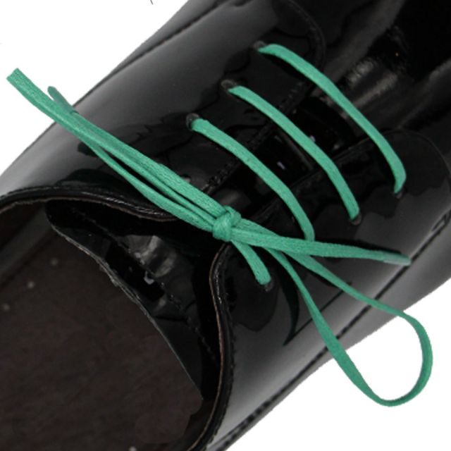 Green Wax Shoelace - 30cm Length 3mm Width