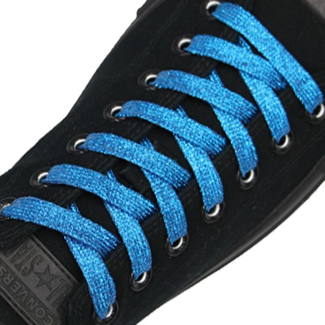 Glitter Shoelace - Light Blue 30cm Length 10mm Width