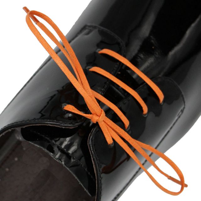 Orange Wax Shoelace - 30cm Length 3mm Width