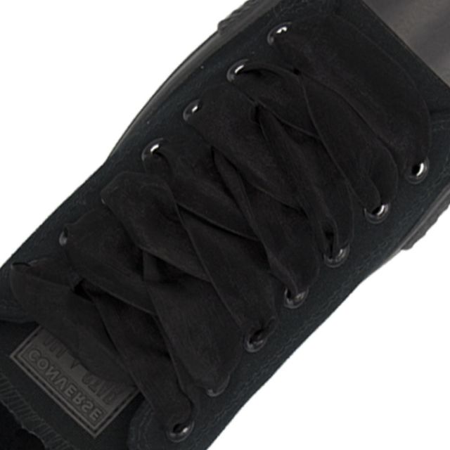 Black Organza Shoelace - 30cm Length 25mm Width