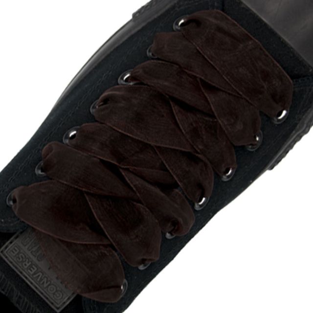 Dark Brown Organza Shoelace - 30cm Length 25mm Width