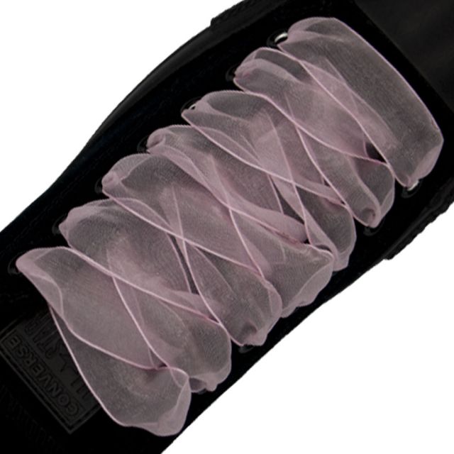Pink Organza Shoelace - 30cm Length 25mm Width
