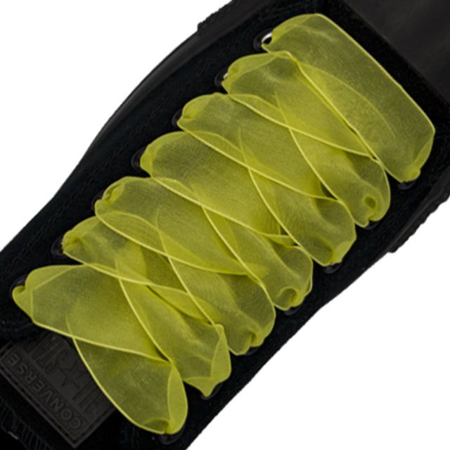 Yellow Organza Shoelace - 30cm Length 25mm Width