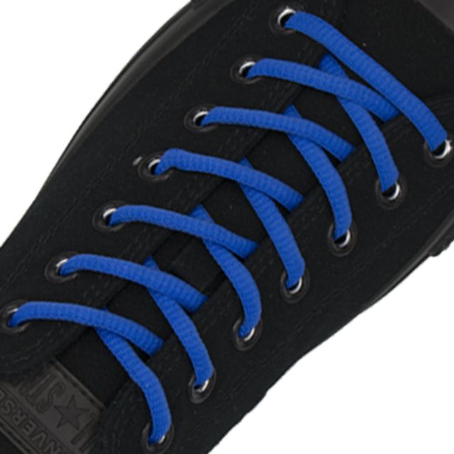 Blue Oval Shoelace - 30cm Length 4mm Diameter