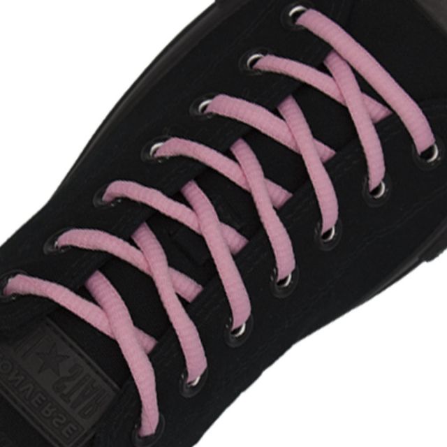 Light Pink Oval Shoelace - 30cm Length 4mm Diameter