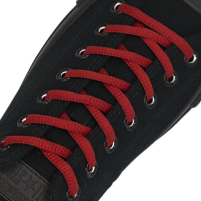 Red Oval Shoelace - 30cm Length 4mm Diameter