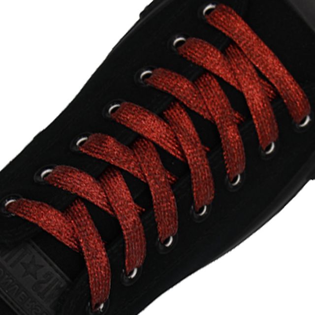 Glitter Shoelace - Red 30cm Length 10mm Width