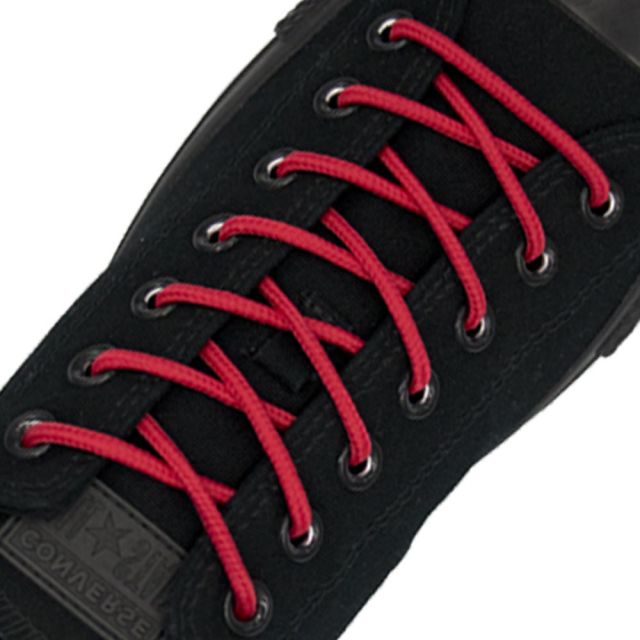 Watermelon Red Round Shoelace - 30cm Length 4mm Diameter