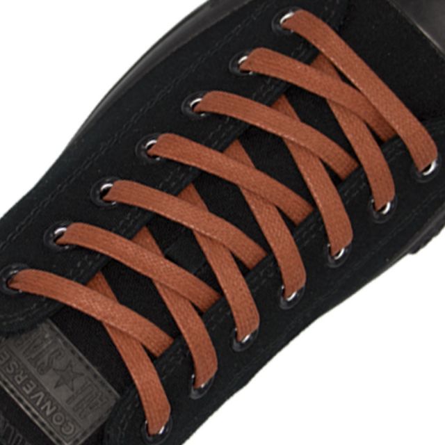 Brown Wax Shoelace - 30cm Length 7mm Width