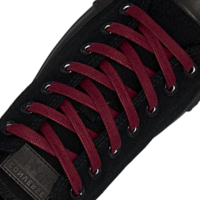 Dark Red Wax Shoelace - 30cm Length 7mm Width