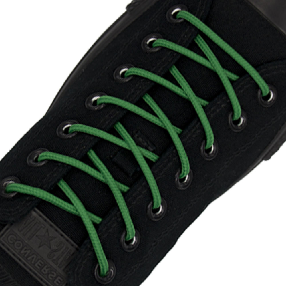Dark Green Round Shoelace - 30cm Length 4mm Diameter