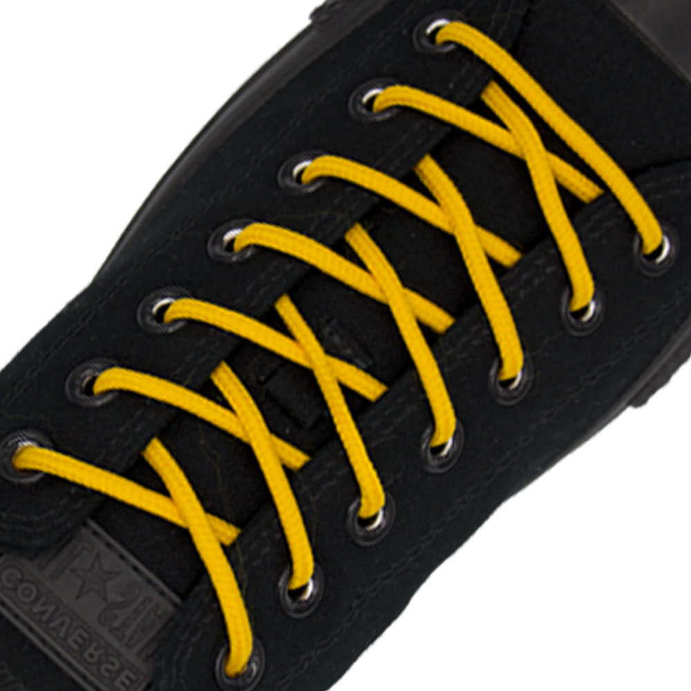 Dark Yellow Round Shoelace - 30cm Length 4mm Diameter