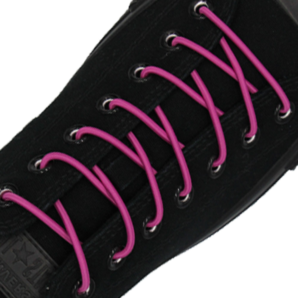 Fuchsia Elastic Shoelace - 30cm Length 3mm Diameter