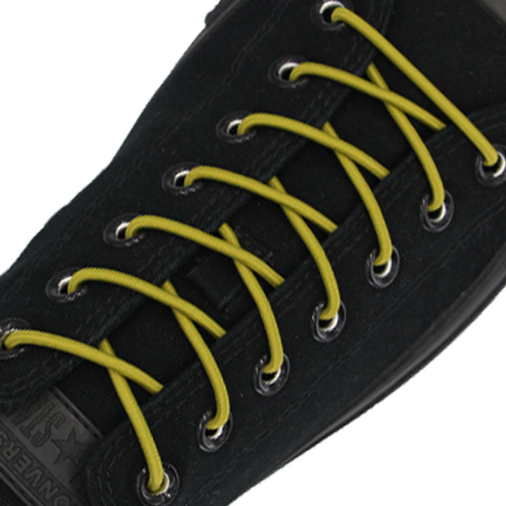 Olive Green Elastic Shoelace - 30cm Length 3mm Diameter