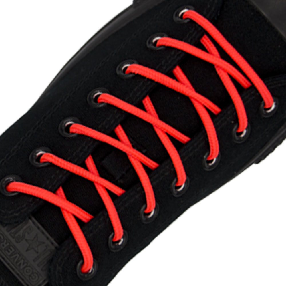 Fluro Pink Round Shoelace - 30cm Length 4mm Diameter