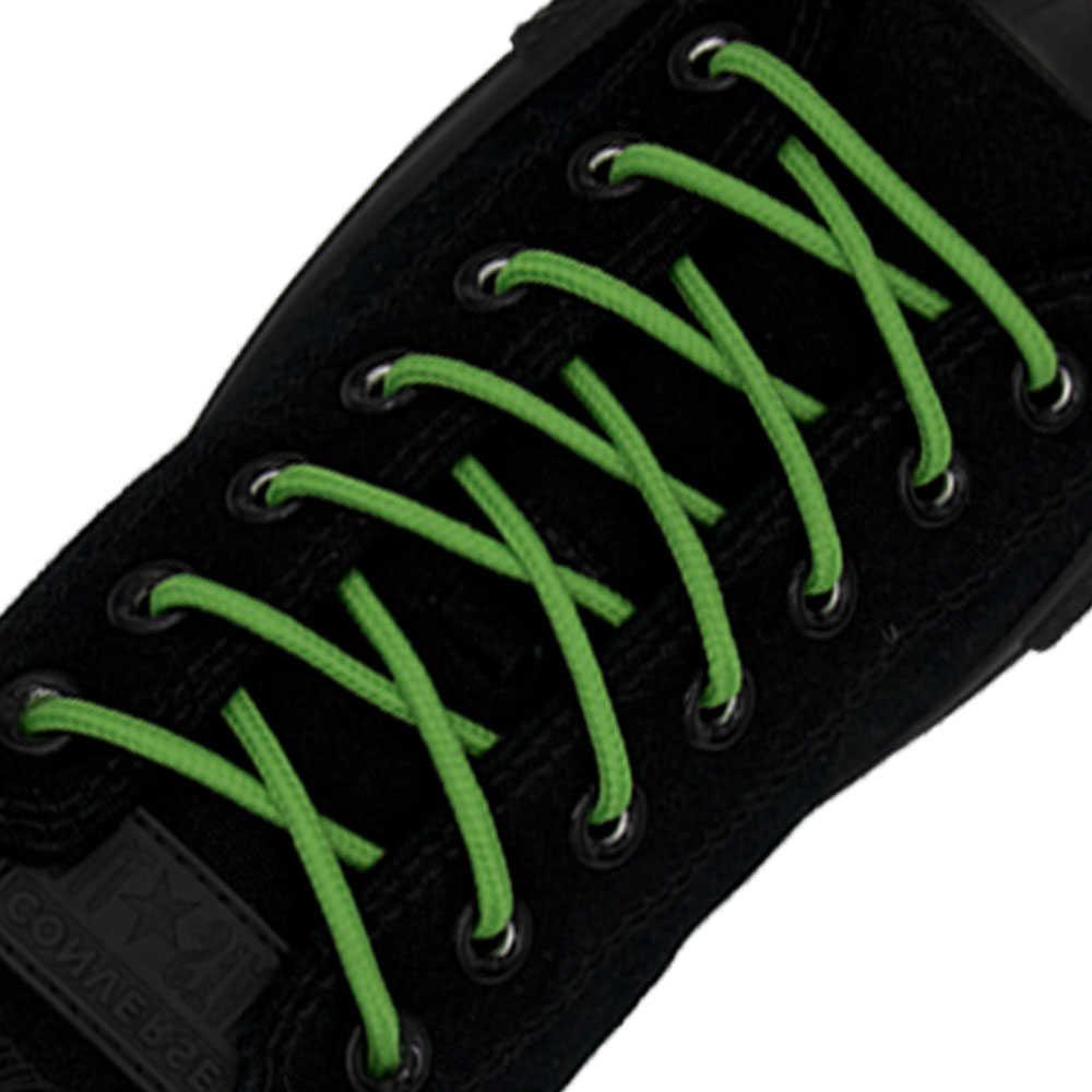 Green Round Shoelace - 30cm Length 4mm Diameter