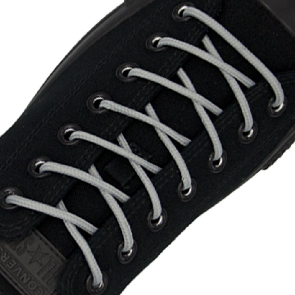 Grey Round Shoelace - 30cm Length 4mm Diameter