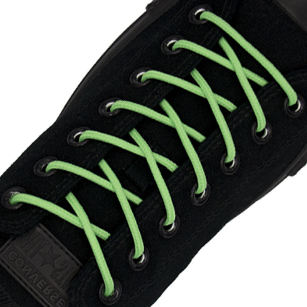 Light Green Round Shoelace - 30cm Length 4mm Diameter