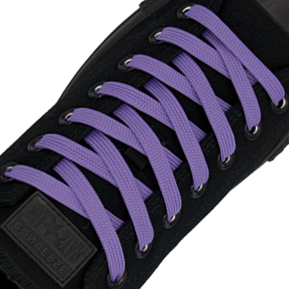 Light Purple Flat Shoelace - 30cm Length 10mm Width