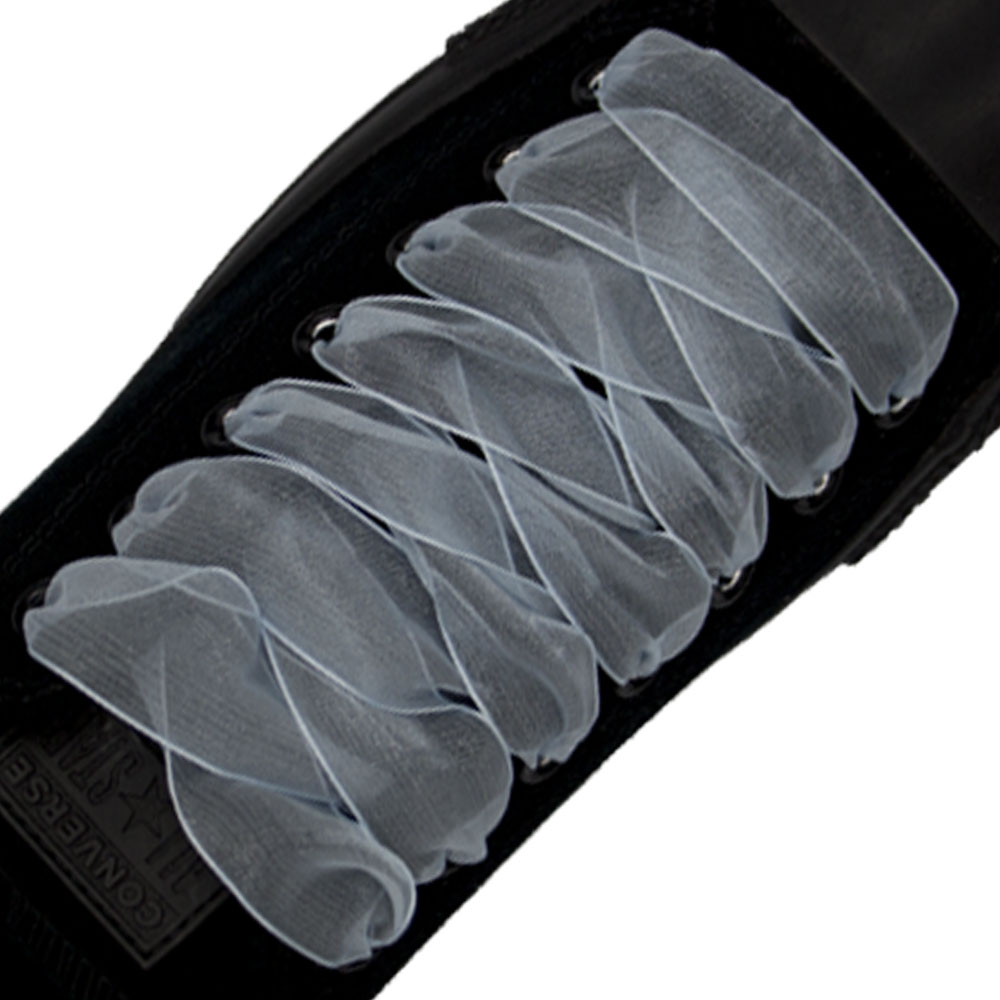 Light Blue Organza Shoelace - 30cm Length 25mm Width