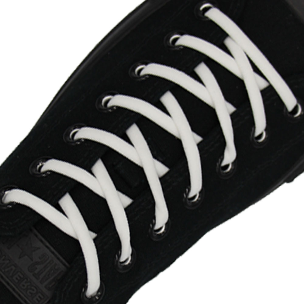 White Elastic Shoelace - 30cm Length 5mm Diameter