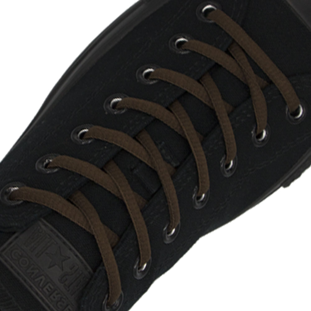 Brown Oval Shoelace - 30cm Length 4mm Diameter