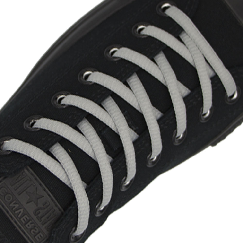 Grey Oval Shoelace - 30cm Length 4mm Diameter