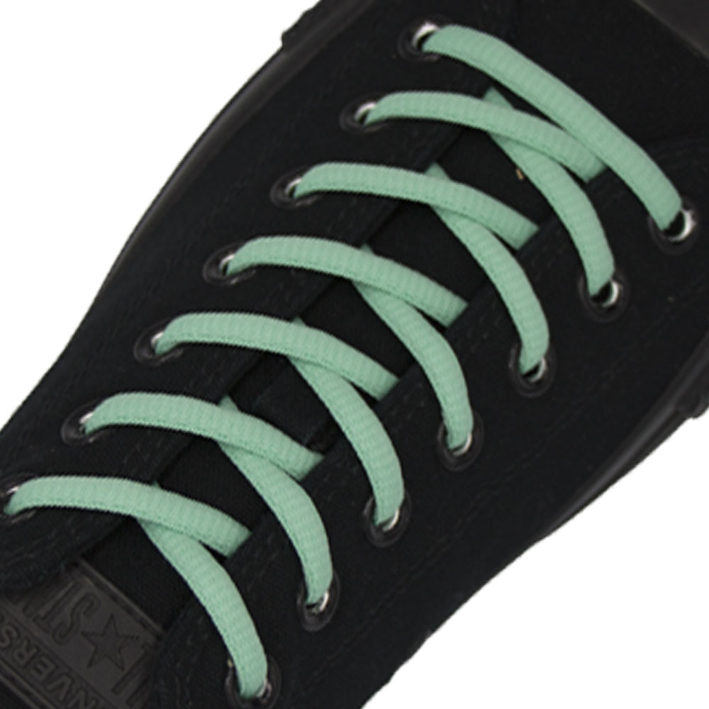 Mint Green Oval Shoelace - 30cm Length 4mm Diameter