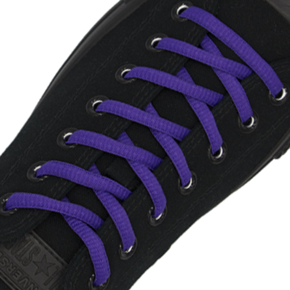 Purple Oval Shoelace - 30cm Length 4mm Diameter
