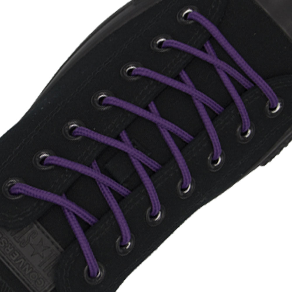 Purple Round Shoelace - 30cm Length 4mm Diameter