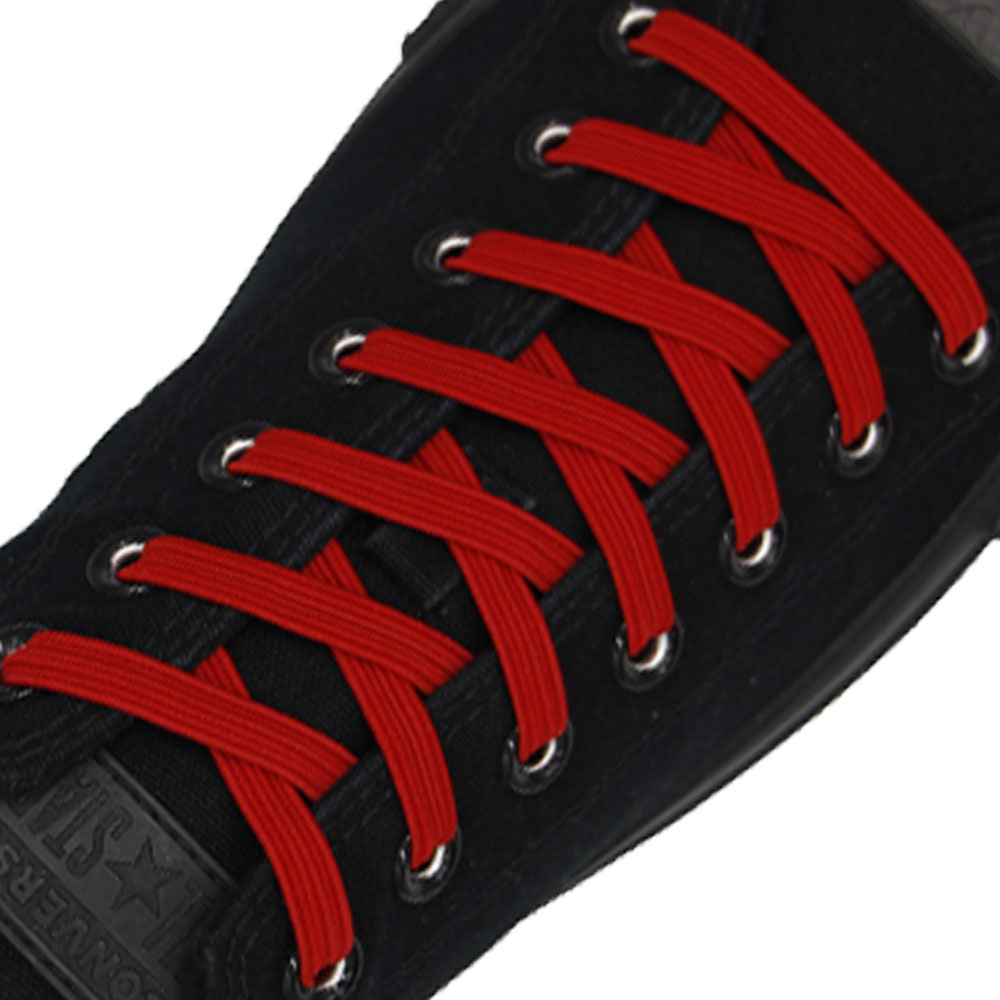 Red Elastic Shoelace - 30cm Length 8mm Width