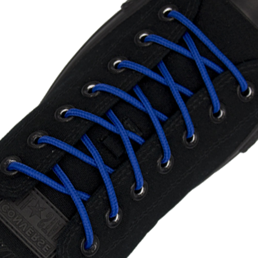 Royal Blue Round Shoelace - 30cm Length 4mm Diameter