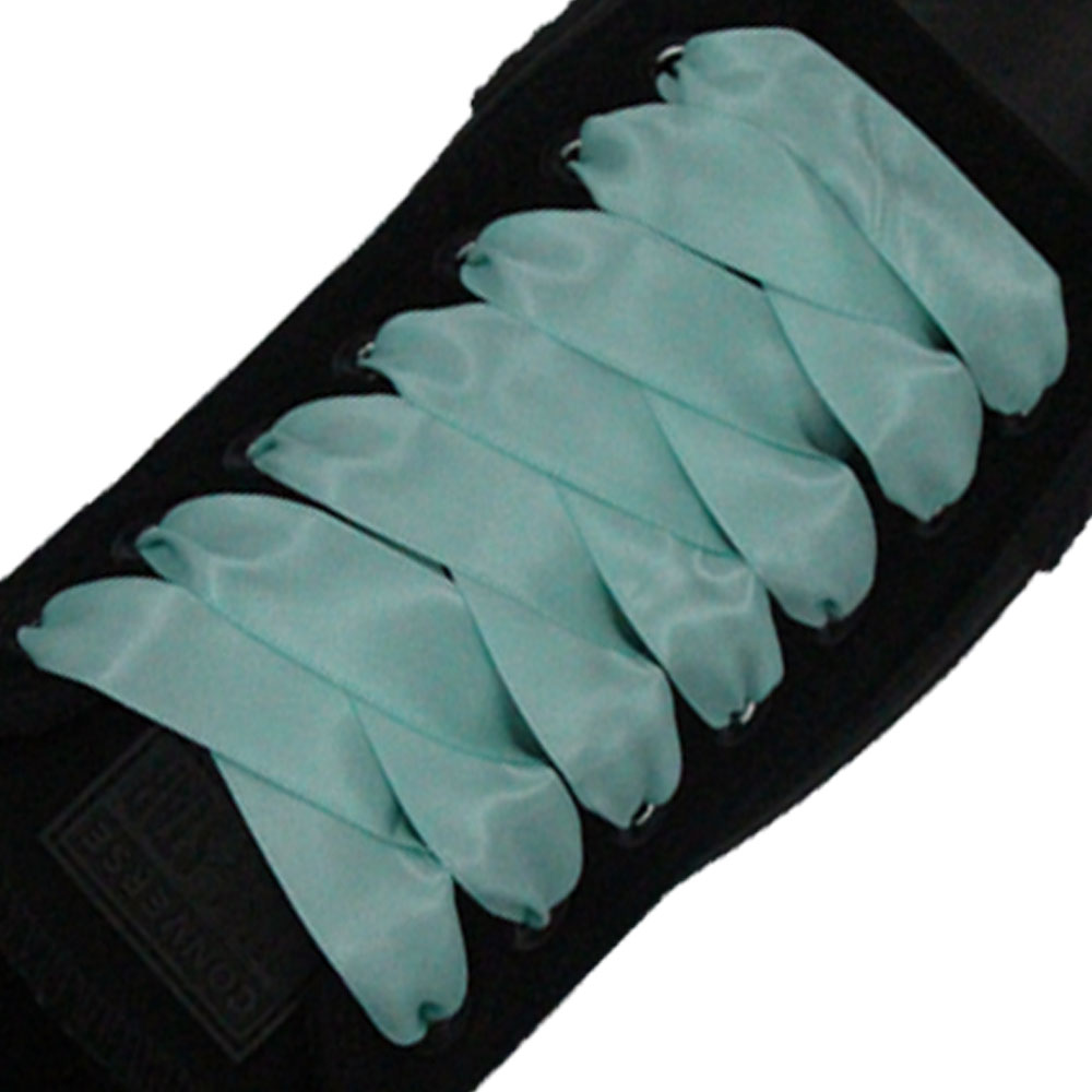 Aqua Satin Shoelace - 30cm Length 20mm Width