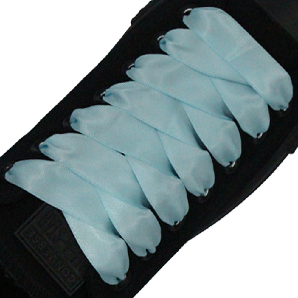 Ocean Blue Satin Shoelace - 30cm Length 20mm Width