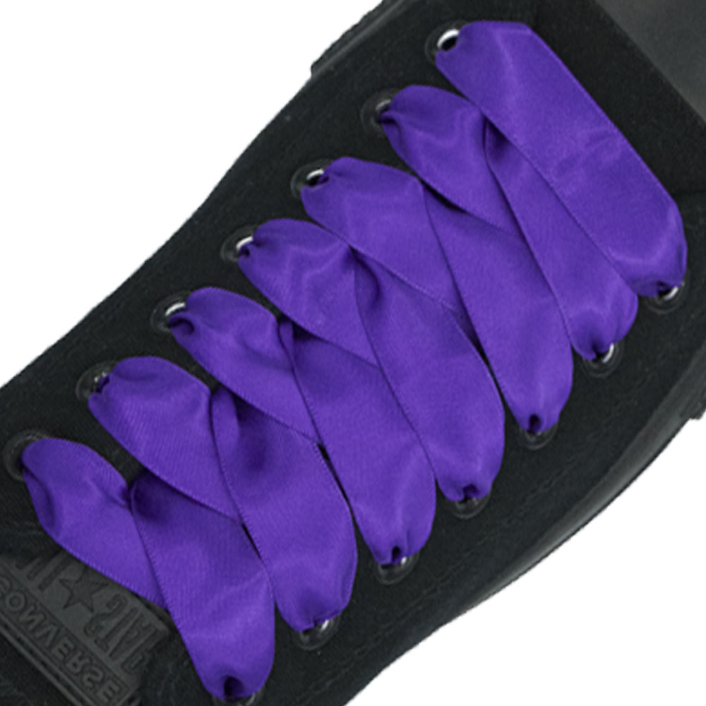 Purple Satin Shoelace - 30cm Length 20mm Width