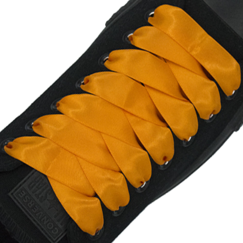 Russet Orange Satin Shoelace - 30cm Length 20mm Width