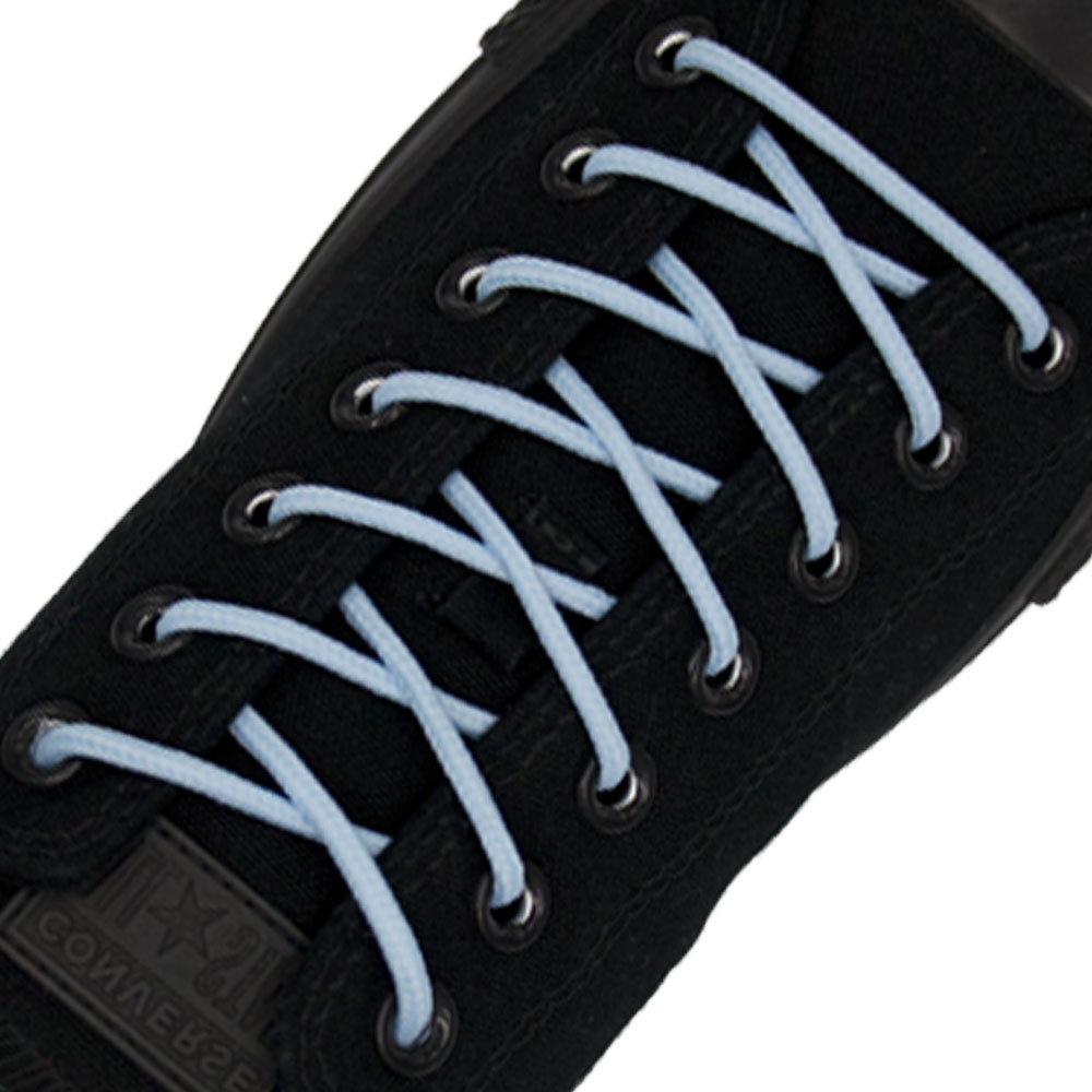 Sky Blue Round Shoelace - 30cm Length 4mm Diameter