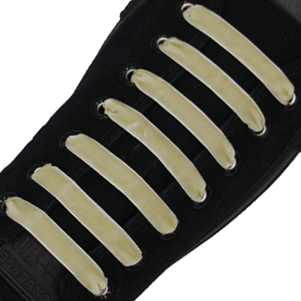 Beige Velvet Shoelace - 30cm Length 10mm Width
