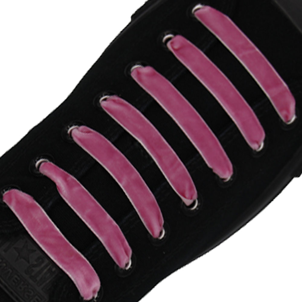 Pink Velvet Shoelace - 30cm Length 10mm Width