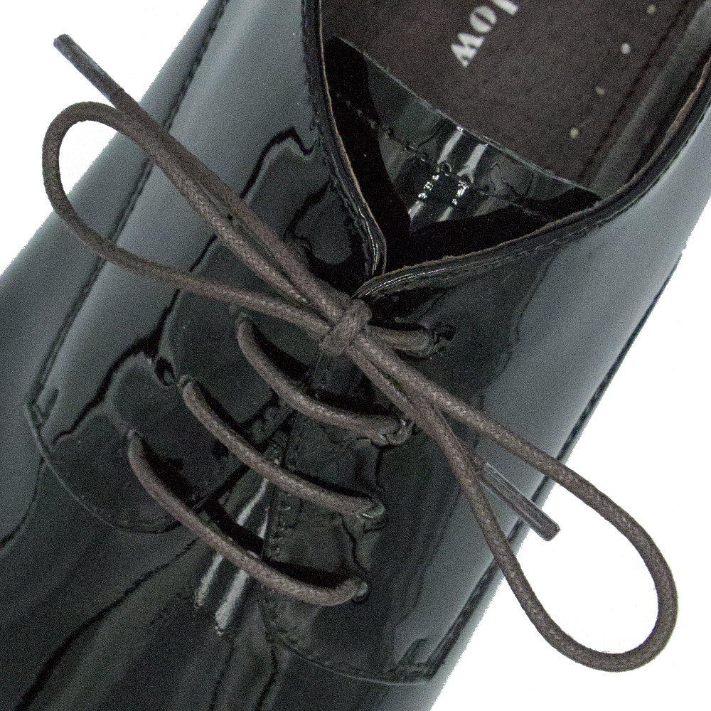 Dark Brown Wax Shoelace - 30cm Length 2mm Diameter