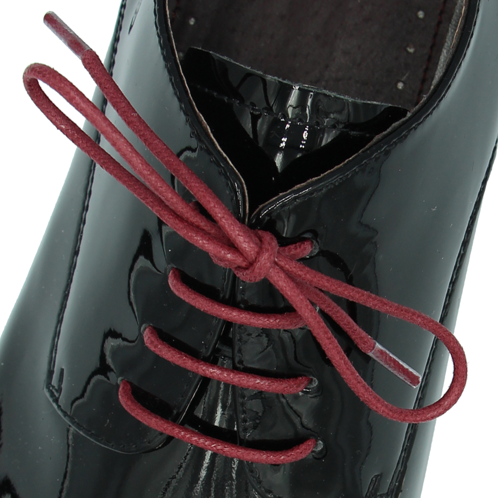 Dark Red Wax Shoelace - 30cm Length 2mm Diameter