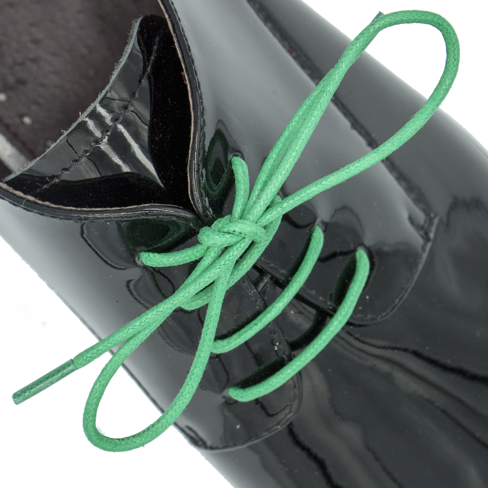 Green Wax Shoelace - 30cm Length 2mm Diameter