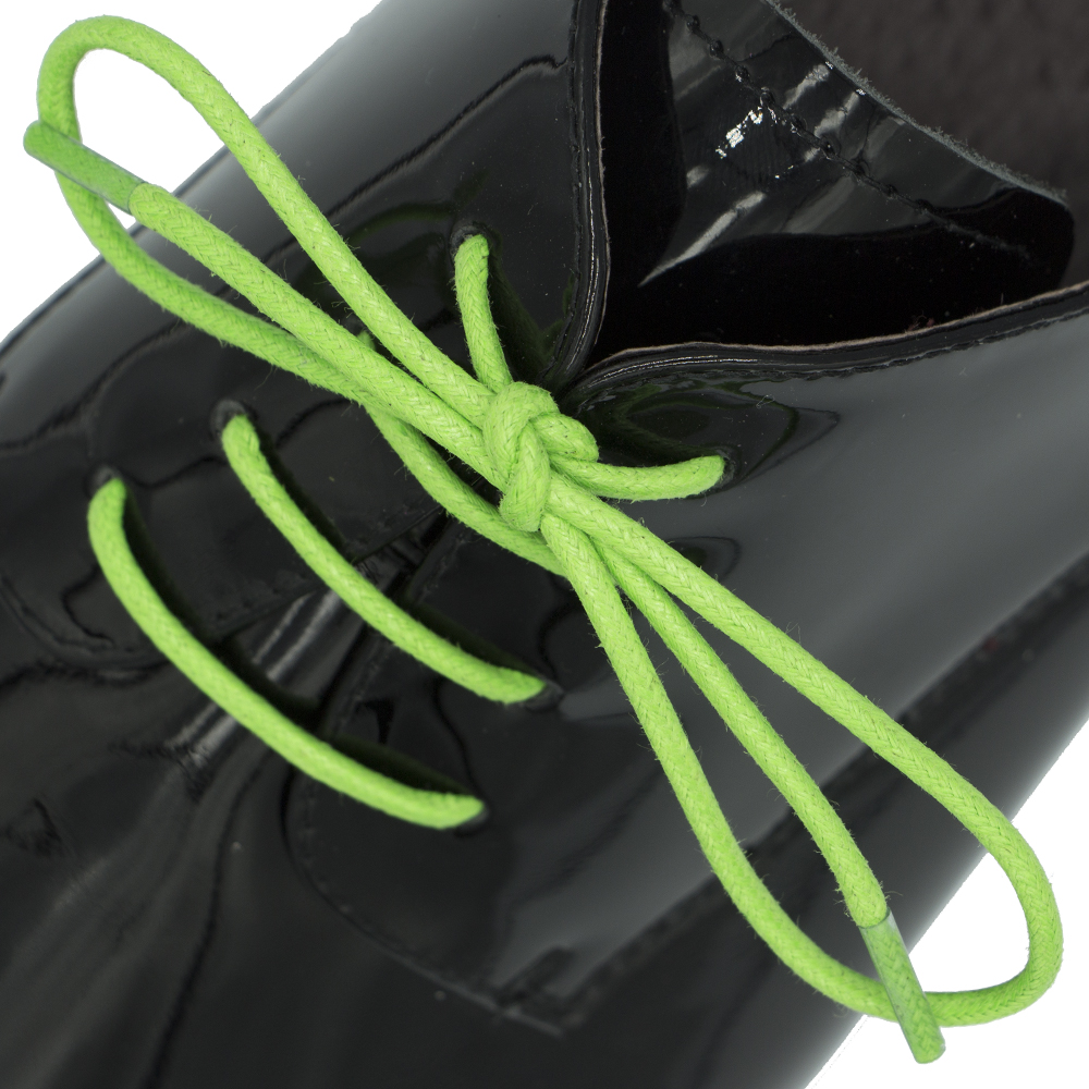 Light Green Wax Shoelace - 30cm Length 2mm Diameter