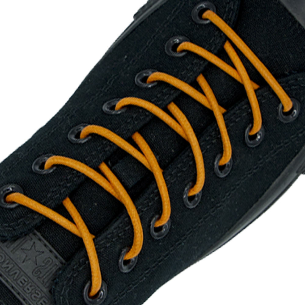 Orange Wax Shoelace - 30cm Length 3mm Diameter