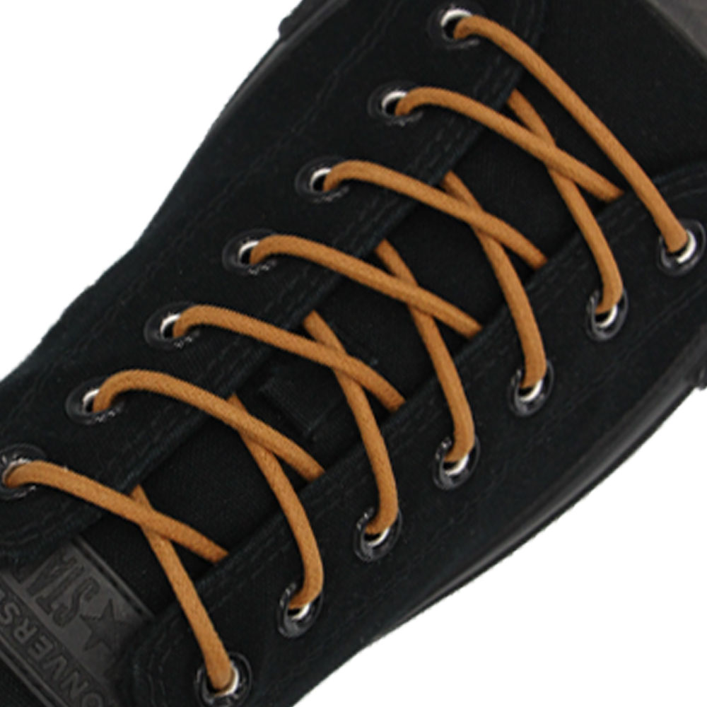 Light Brown Wax Shoelace - 30cm Length 3mm Diameter